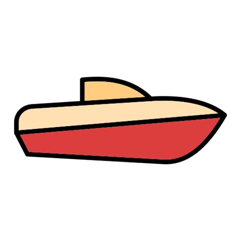 Speed Boat Generic Outline Color Icon