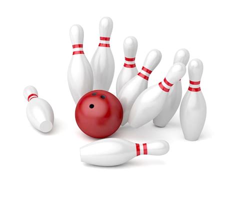 Premium Photo Bowling Ball Crashing Into The Pins