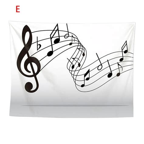 Music Tapestry Fabric Wall Hanging Decor For Bedroom Living Room Dorm