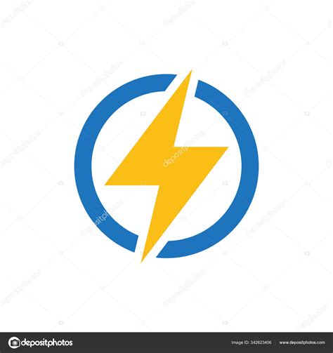 Lightning Electric Power Icon Vector Stock Vector Image By Dmvector