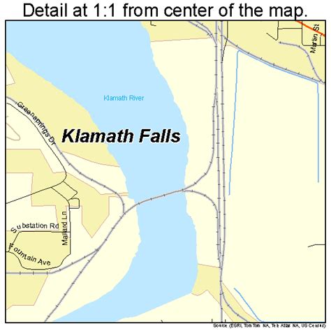 Klamath Falls Oregon Street Map 4139700