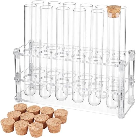 Amazon Olycraft Pcs Glass Test Tubes With Rack Glass Test Tubes