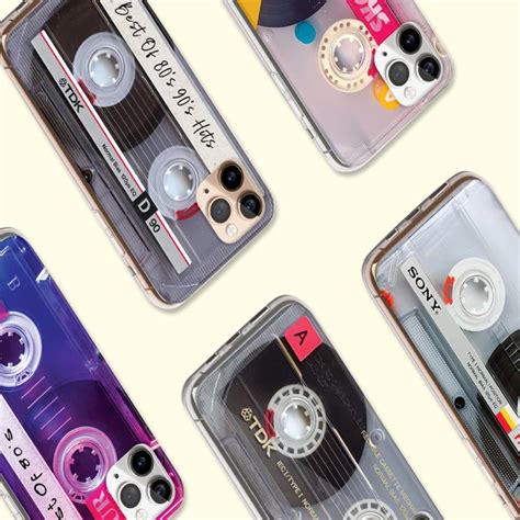 Custom Vintage Cassette Tape Phone Case 80 S Retro Style Audio Mixtape Case For Iphone All Models