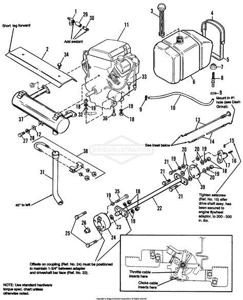 Simplicity 1692143 Sovereign 18HP Hydro Parts Diagram For Engine