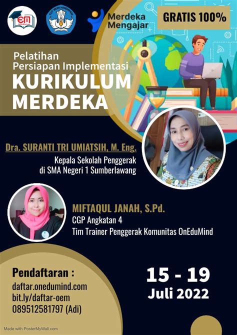 Pelatihan Persiapan Implementasi Kurikulum Merdeka Seri 3