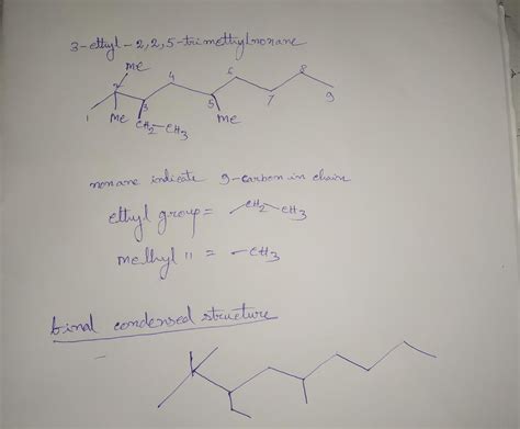 Solved Provide The Expanded And Condensed Structural Formula