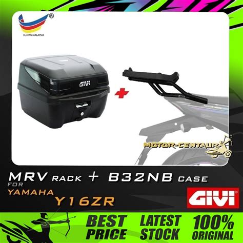 SET KOMBO KOTAK BOX GIVI B32 B32NB TOP CASE GIVI YAMAHA Y16 Y16ZR MRV