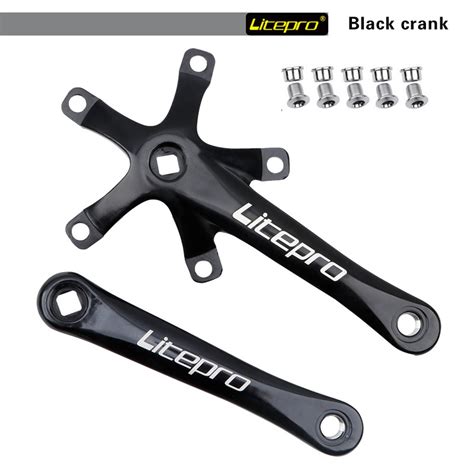 Litepro Folding Bike Crankset T Square Hole Crank Arm Aluminum