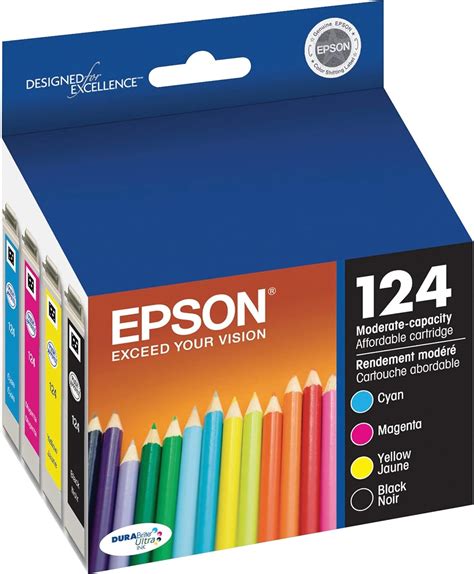 Epson 124 Durabrite Ultra Ink Black And Color Cartridge Combo