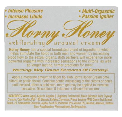 Horny Honey Exhilarating Arousal Cream For Women Stimulating ORGASMS Intensifyer EBay