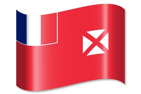 Premium Photo Wallis And Futuna Waving Country Flag On White Background