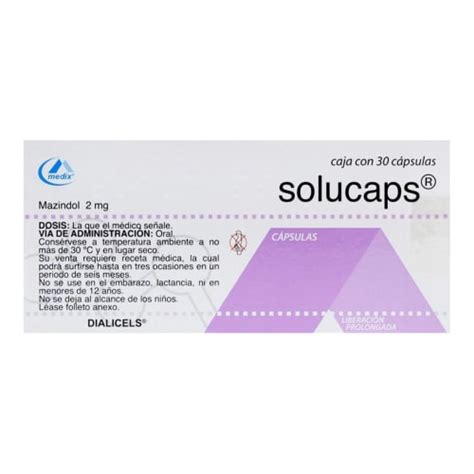 Compra Solucaps mazindol 2 mg con 30 cápsulas en Prixz