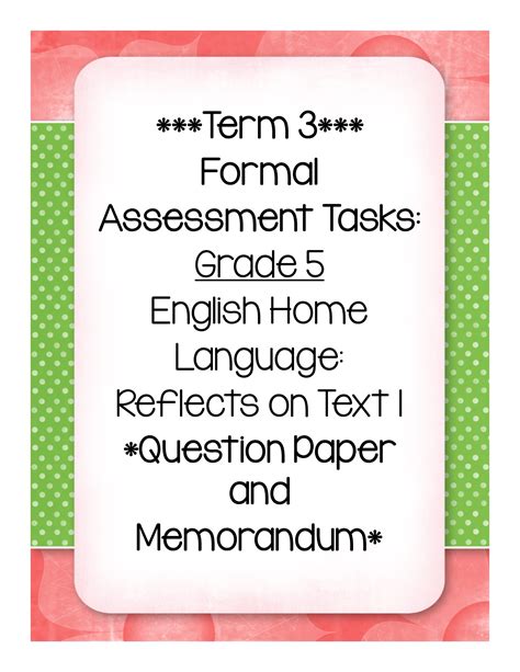 Term Formal Assessment Task Grade Natural Science And