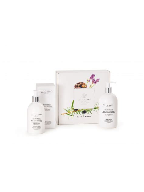 Acca Kappa White Moss Gift Set With Bath Gel 500ml And Body Lotion 300ml