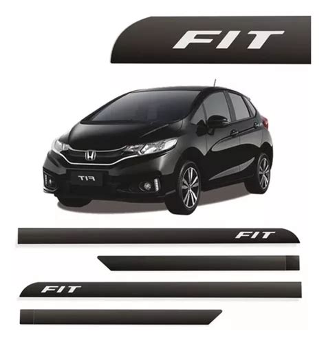 Friso Lateral Porta Honda New Fit Preto Cristal 2017 A 2019 MercadoLivre