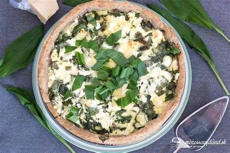 Quiche s medvedím cesnakom recept mozessavydavat sk