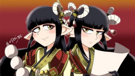 Safebooru 2girls Black Hair Blush Hinoa Japanese Clothes Kimono Long