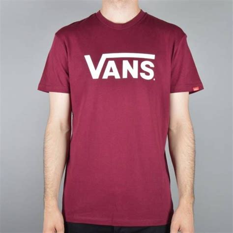 Vans Classic Skate T Shirt Burgundy Skate Clothing From Native Skate Store Uk