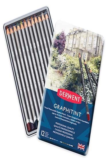 Derwent Lightfast Oil Based Colored Pencil Set Of 12 The Oil Paint Store