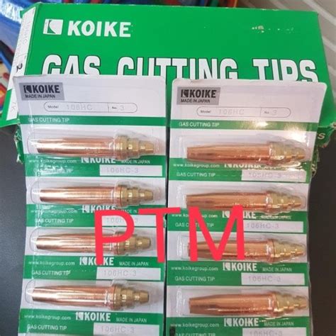 Jual GAS CUTTING TIP KOIKE NO 3 NOZZLE BLENDER POTONG STRONG 25 NO 3