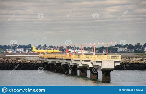 Airplane On The Ground On The Airport Runway Stock Photo Image Of