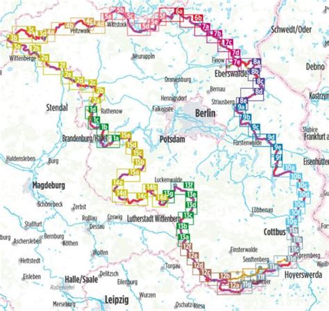 Tour Brandenburg Bikeline Radwanderf Hrer Mit Karte