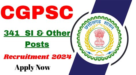 Cgpsc Si And Other Recruitment 2024 For 341 Posts Apply Now