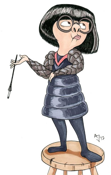 Incredibles Edna Mode By Atlantajones On Deviantart Disney Sketches