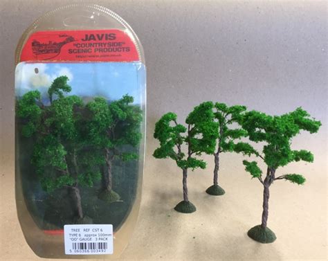 CST6 JAVIS COUNTRYSIDE TREES 3 X 100mm OO GAUGE