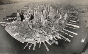 View New York City Lower Manhattan Aerial Battery Park Rotkin