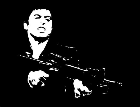 Scarface Minimalistic Pop Art Digital Art By Filip Schpindel