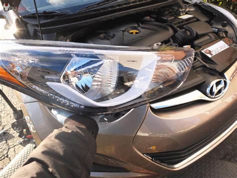 Hyundai Elantra Headlight Replacement Details Of Images And Videos