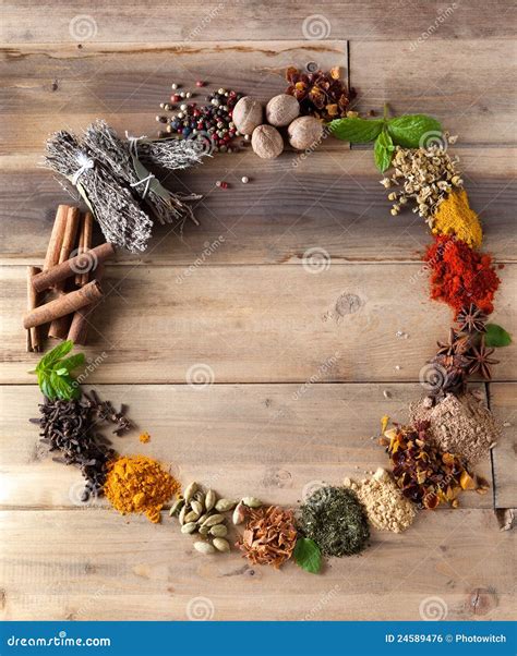 Beauty Of Spices And Herbs Stock Photo Image Of Colors 24589476