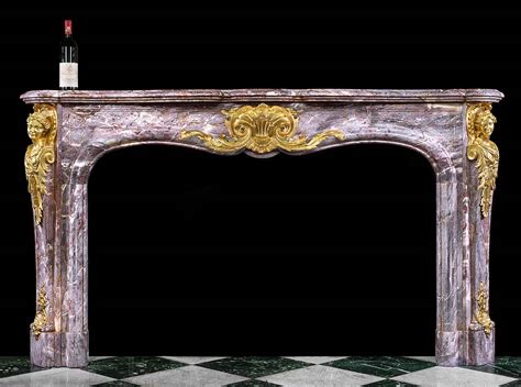 Louis Xv Large Marble Antique Fireplace Mantel Westland London