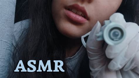 Asmr Random Face Exam With Unintelligible Whisper 😴 Glove Sounds