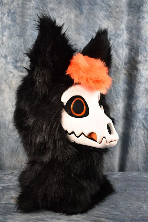 Closed Custom Toony Skull Fursuit Head Etsy In 2022 Fursuit Head