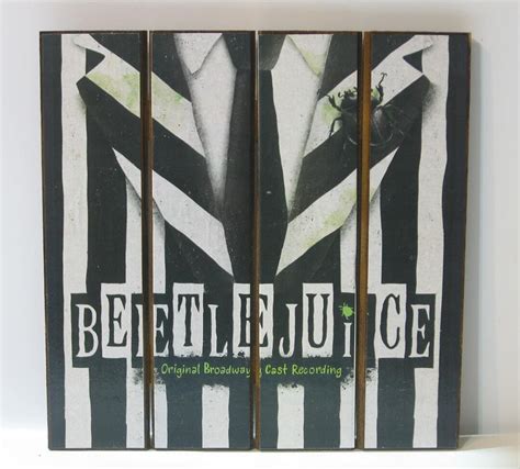 BEETLEJUICE Broadway Decoupage Wooden Wall Hanging Mini Pallet Frame - Etsy