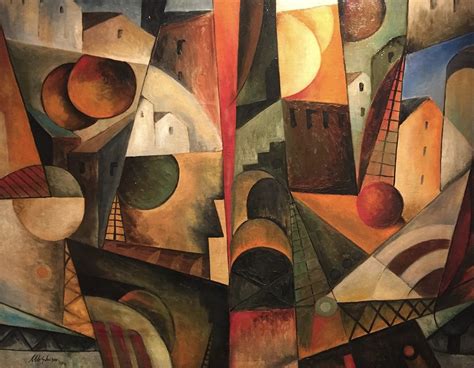 Albert Gleizes Cubist Landscape 1914 Ackermans Fine Flickr