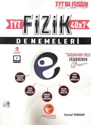 Tyt Fizik Denemeleri Cemal Turgut Fiyat Sat N Al D R