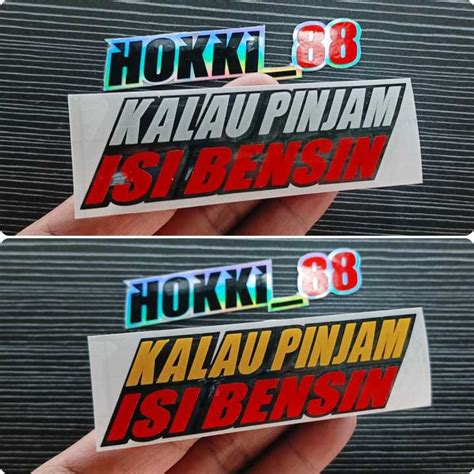 STIKER KALAU PINJAM ISI BENSIN CUTTING Lazada Indonesia