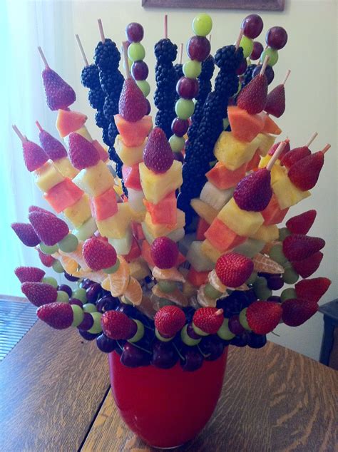 Fresh Fruit Bouquet Fruit Creations Shish Kabobs Food Themes