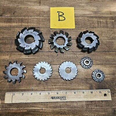 Involute Gear Milling Cutter Set High Speed Steel Cutting Tools BROWN