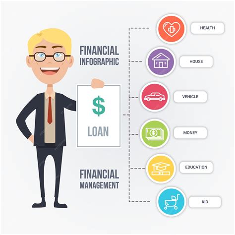 Free Vector Financial Infographic Template