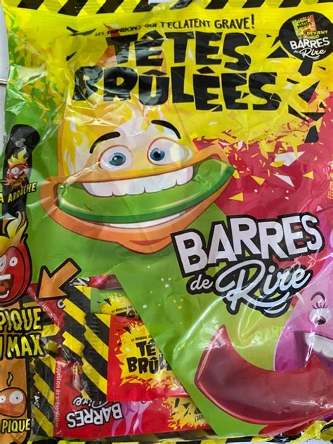 Tetes Brulees Barres De Rire Extra Saure Bonbons Challenge T Te Mit