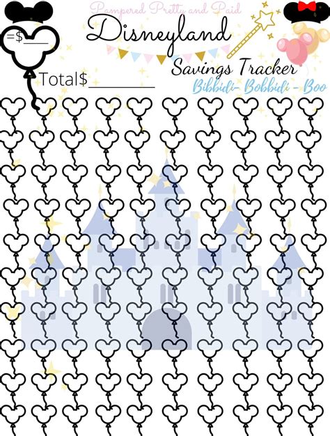 Disneyland Savings Tracker Etsy