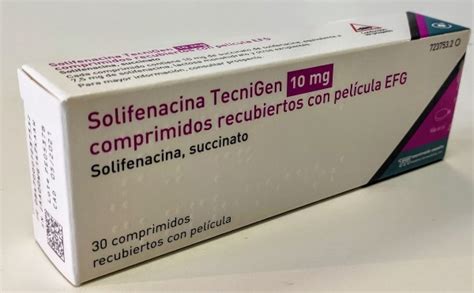 Solifenacina Tecnigen Mg Comprimidos Recubiertos Con Pelicula Efg