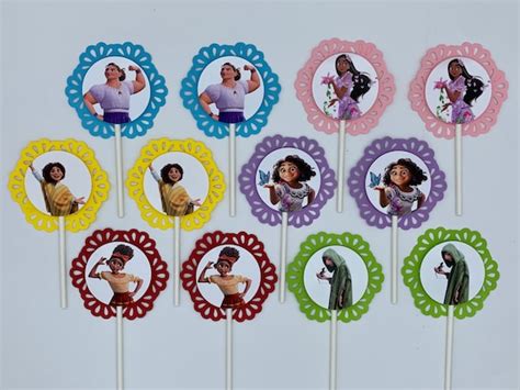 Encanto Cupcake Topper Party Picks Disney Set Of 12 Etsy