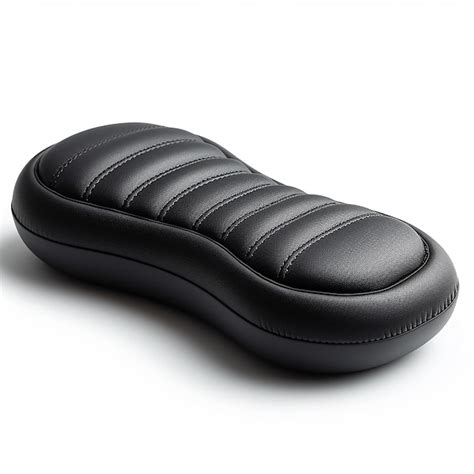 A Black Shoe With A White Background And The Bottom Of The Sole Is