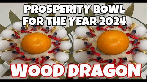 Prosperity Bowl For The Year Wood Dragon Para Sa Masaganang Taon