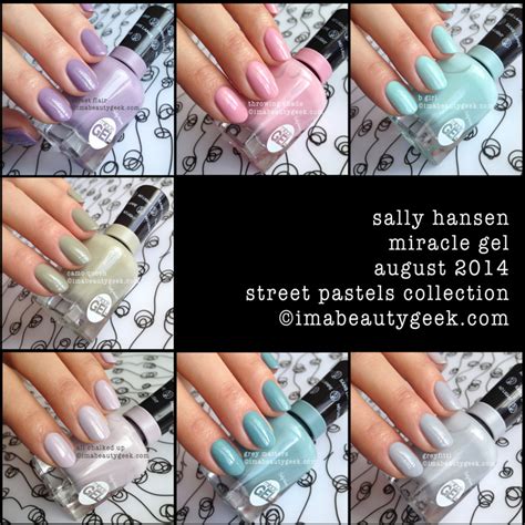 SALLY HANSEN MIRACLE GEL REVIEW + COLOR COLLECTION SWATCHES - Beautygeeks